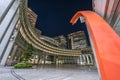 Night view of Tomin Hiroba Ã¦ÂÂ±Ã¤ÂºÂ¬Ã©ÆÂ½Ã¥ÂºÂÃ©ÆÂ½Ã¦Â°âÃ¥ÂºÆÃ¥Â Â´ CitizenÃ¢â¬â¢s Plaza, Back of Shinjuku Tokyo Metropolitan Government building Royalty Free Stock Photo